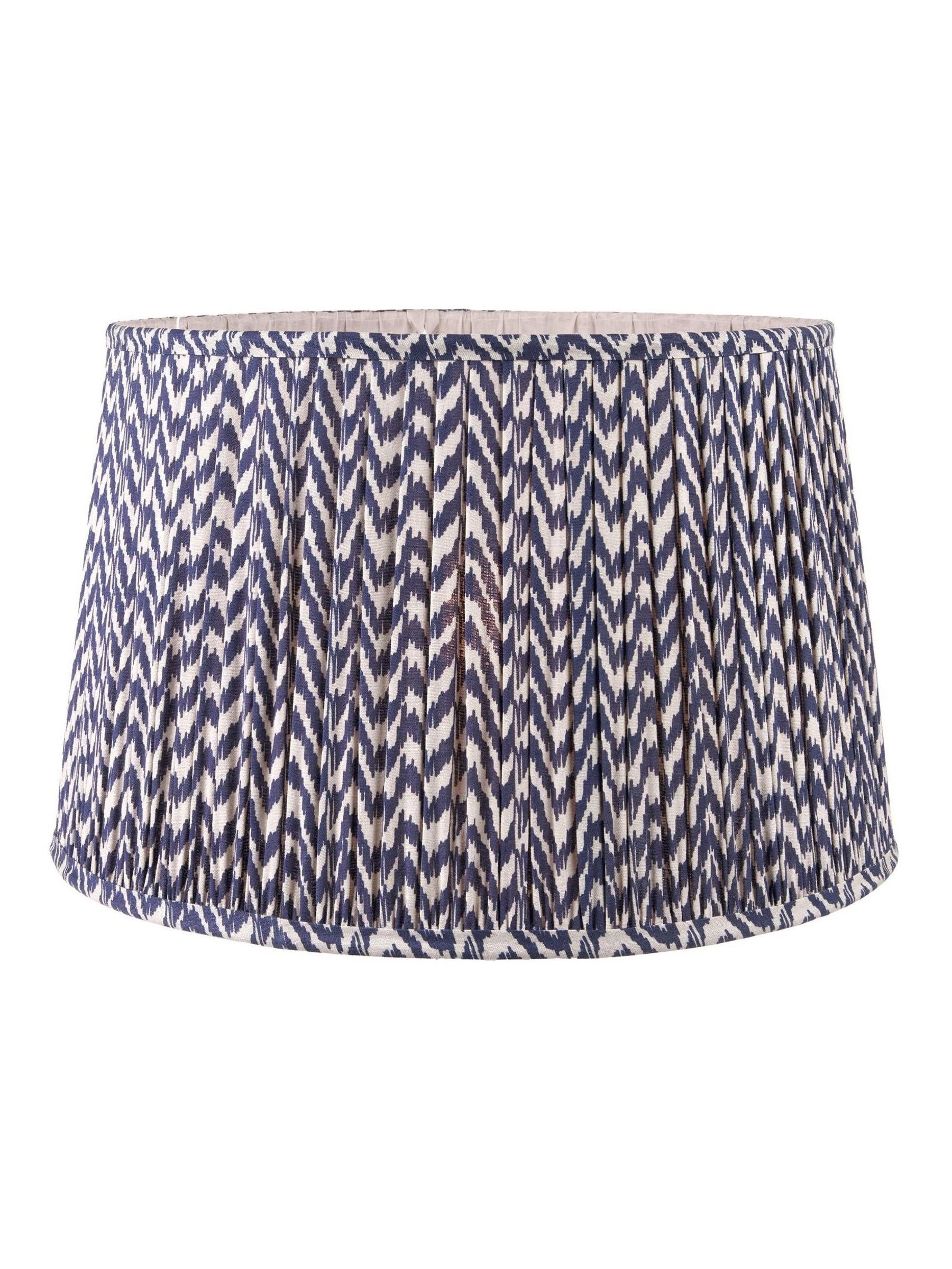 Pacific Lifestyle navy blue chevron mushroom pleat shade - British product