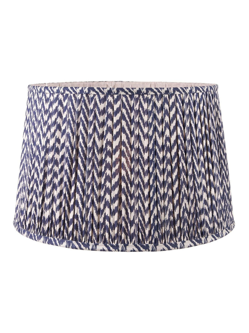 Pacific Lifestyle navy blue chevron mushroom pleat shade - British product