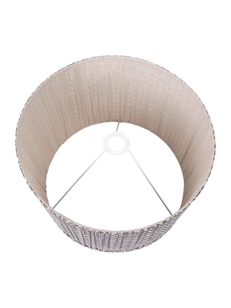 Pacific Lifestyle navy blue chevron mushroom pleat shade - British product