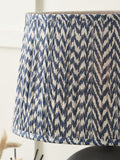 Pacific Lifestyle navy blue chevron mushroom pleat shade - British product