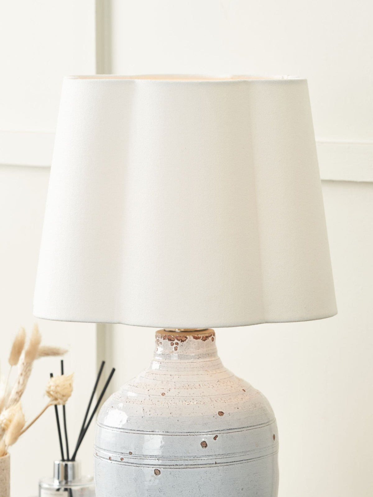 Pacific Lifestyle Posy white handloom shade (British brand)