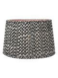 Pacific Lifestyle black geometric mushroom pleat shade, imported from the UK