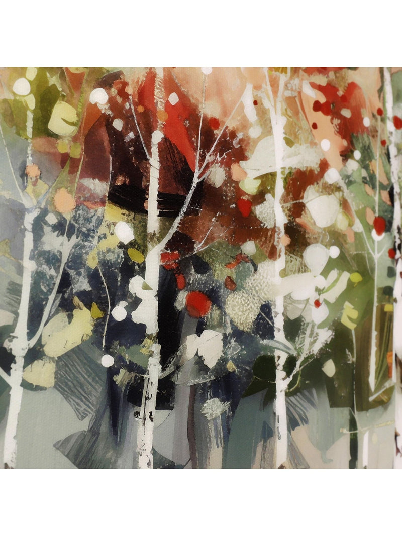 Art Marketing abstract wall art of autumn birch trees, UK version