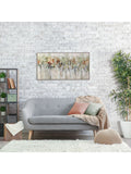 Art Marketing abstract wall art of autumn birch trees, UK version