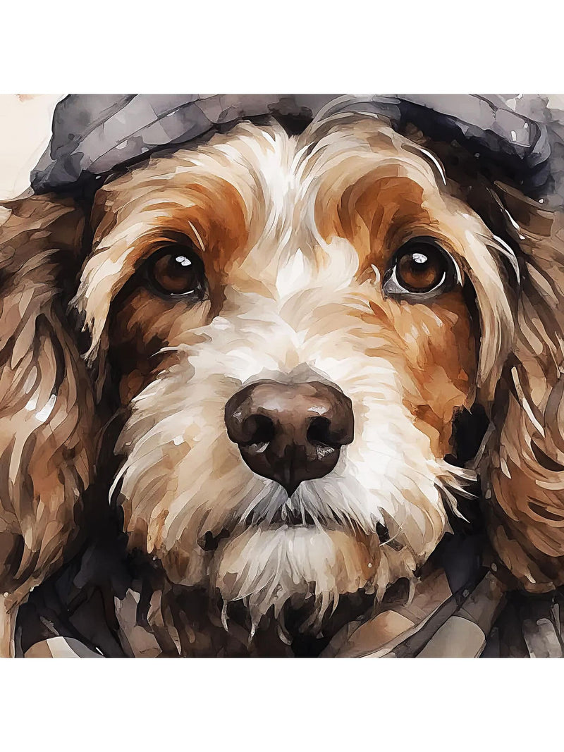 Art Marketing Brown Archer dog wall art 38cm - British product