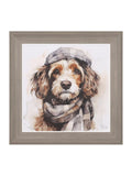 Art Marketing Brown Archer dog wall art 38cm - British product