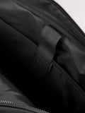 Black faux leather briefcase with carry handles - British product