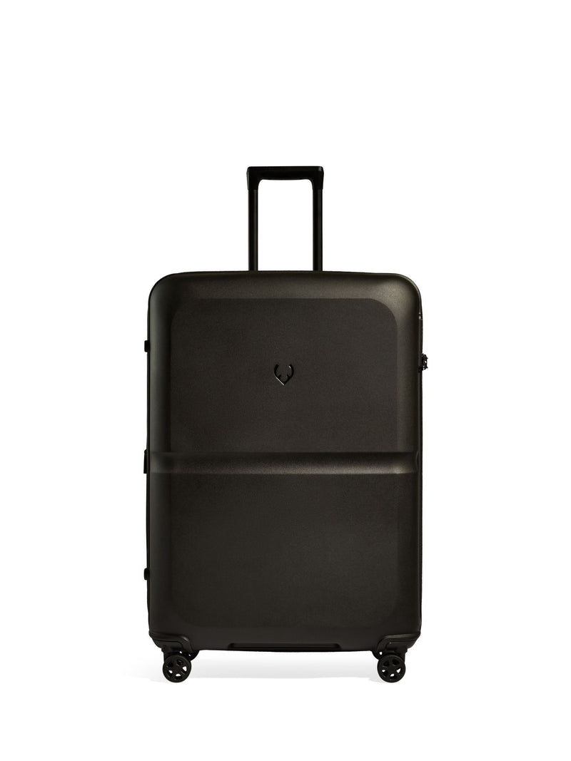 Antler blue large Single Stripe luggage polypropylene shell, UK version