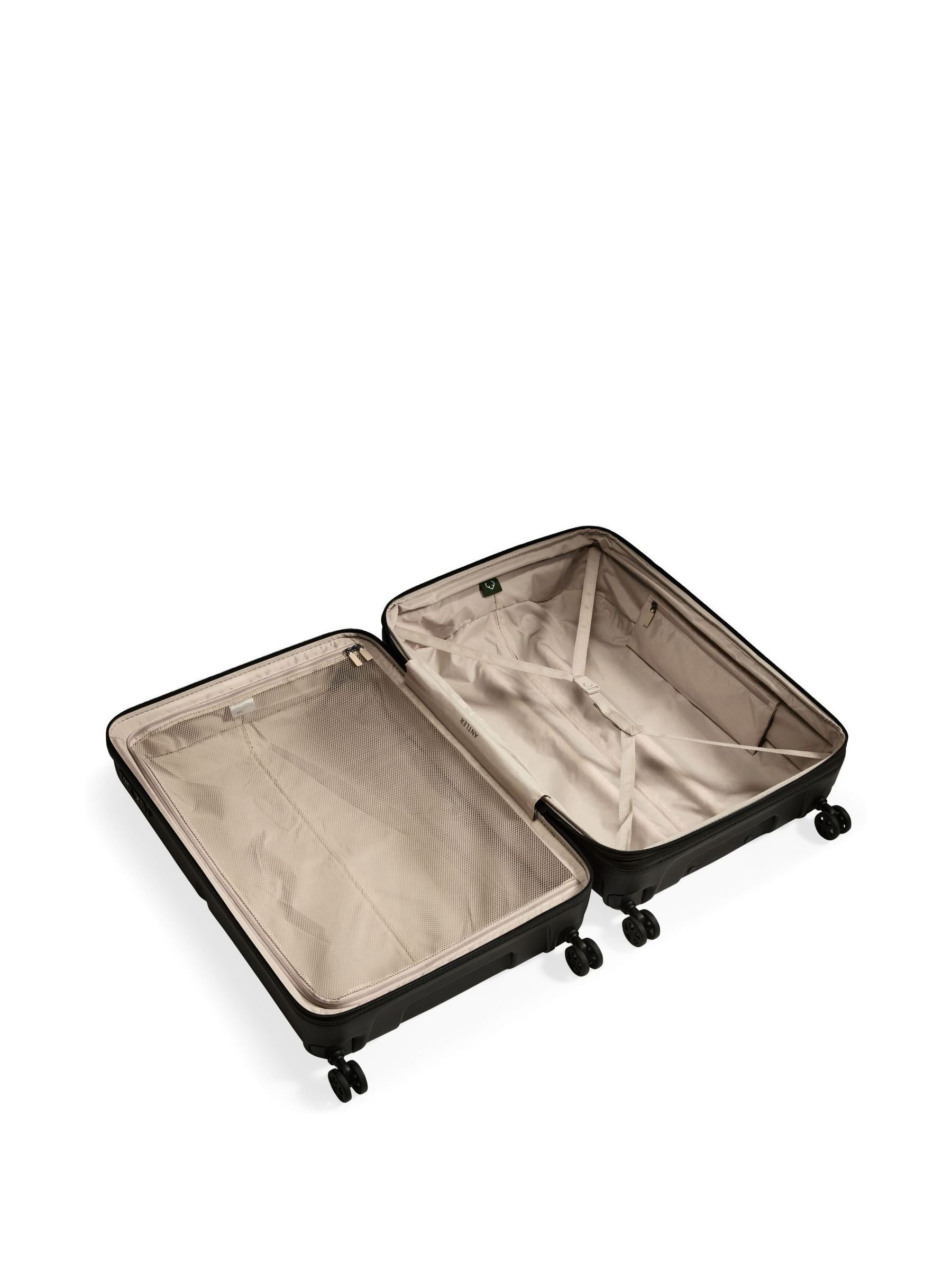 Antler blue large Single Stripe luggage polypropylene shell, UK version