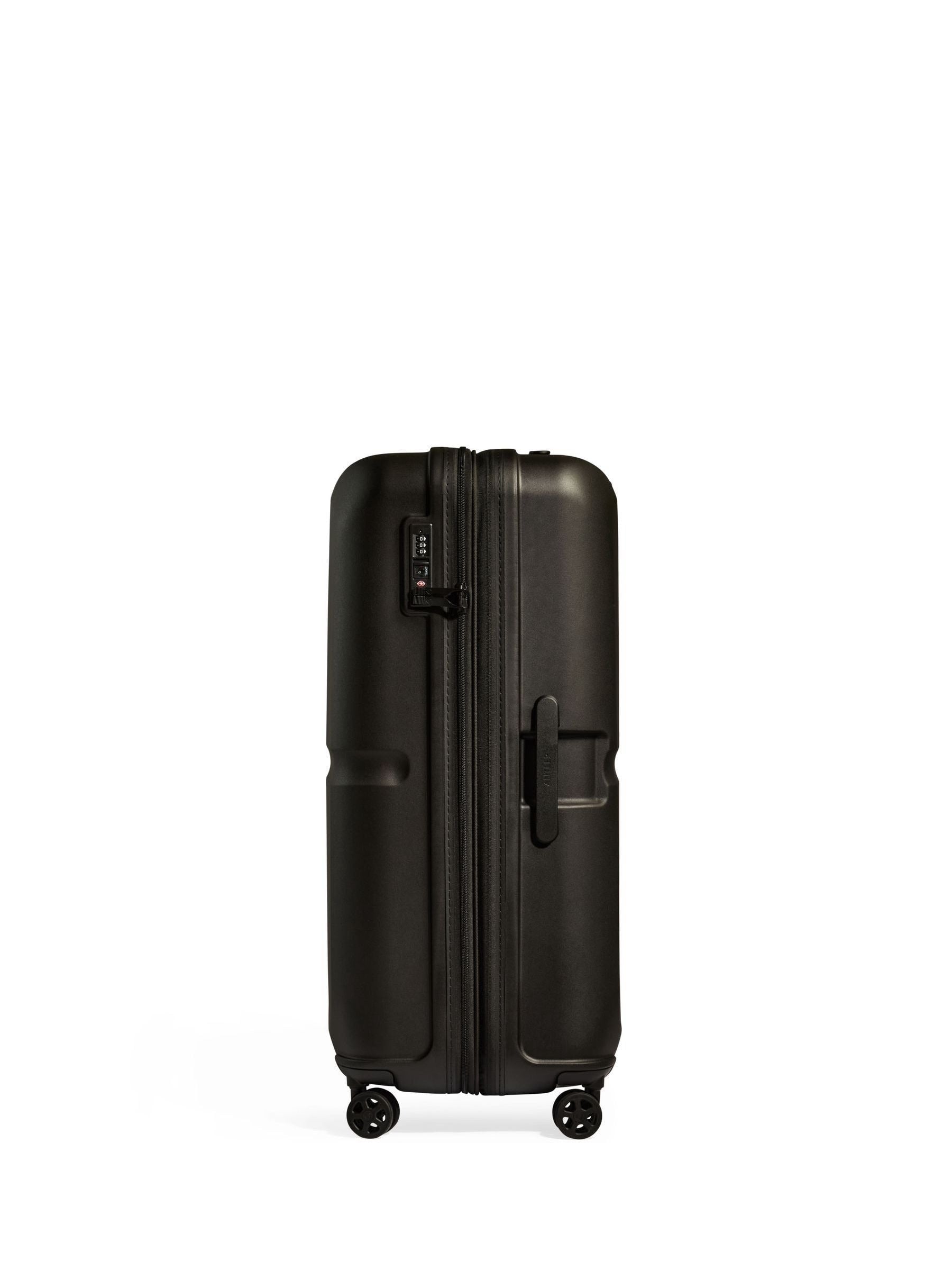 Antler blue large Single Stripe luggage polypropylene shell, UK version
