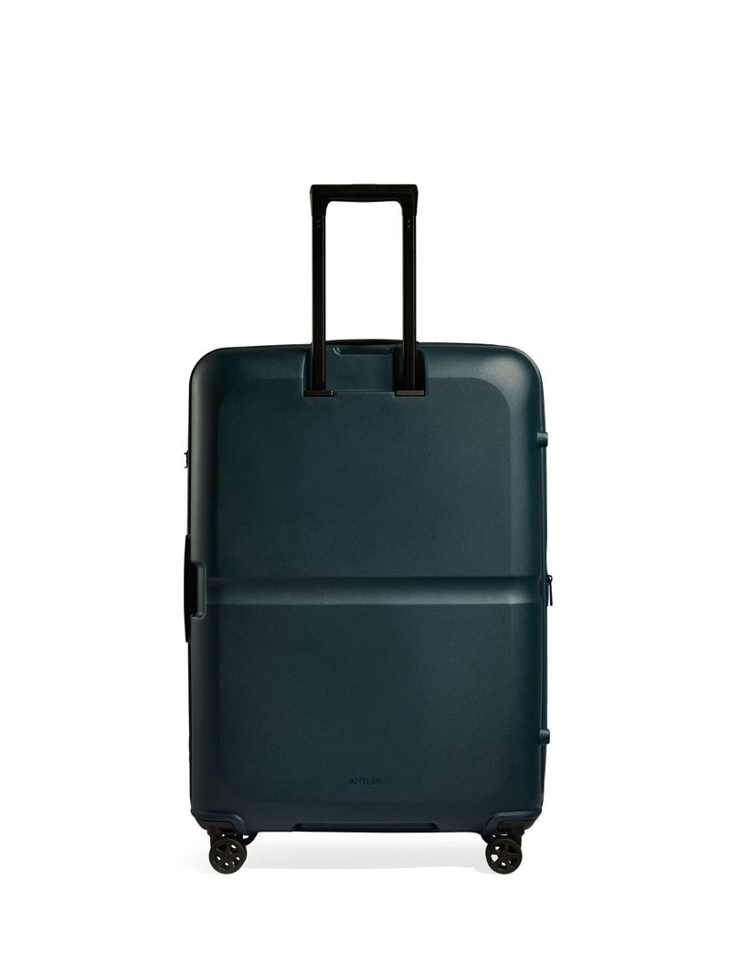 Antler blue large Single Stripe luggage polypropylene shell, UK version