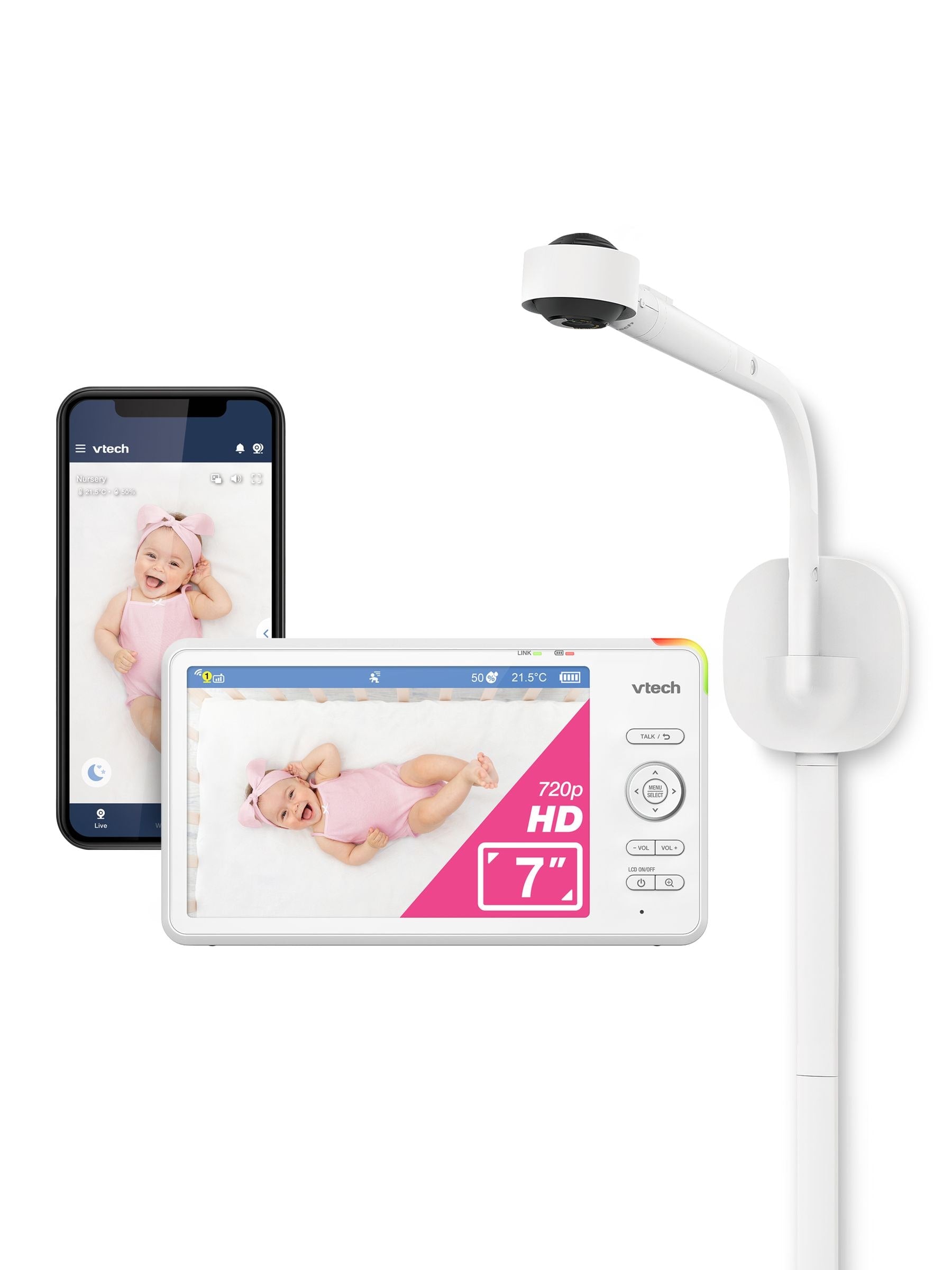 VTech 7 inch Full HD baby monitor, UK version