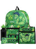Marvel Hulk backpack set with lunch bag and pencil case (British brand)