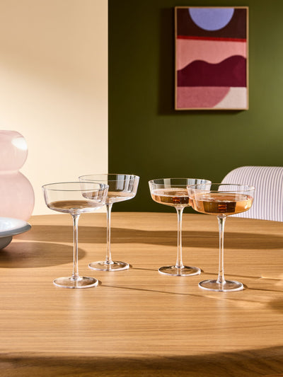 Next MADE.COM Clear Velma Crystal Cocktail Glasses Set of 4- Buy online at McGrocer