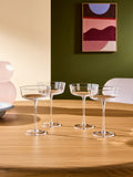 MADE.COM Velma crystal cocktail glasses set of 4 - British product