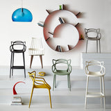 Kartell lightweight Masters bar stool polypropylene (British brand)