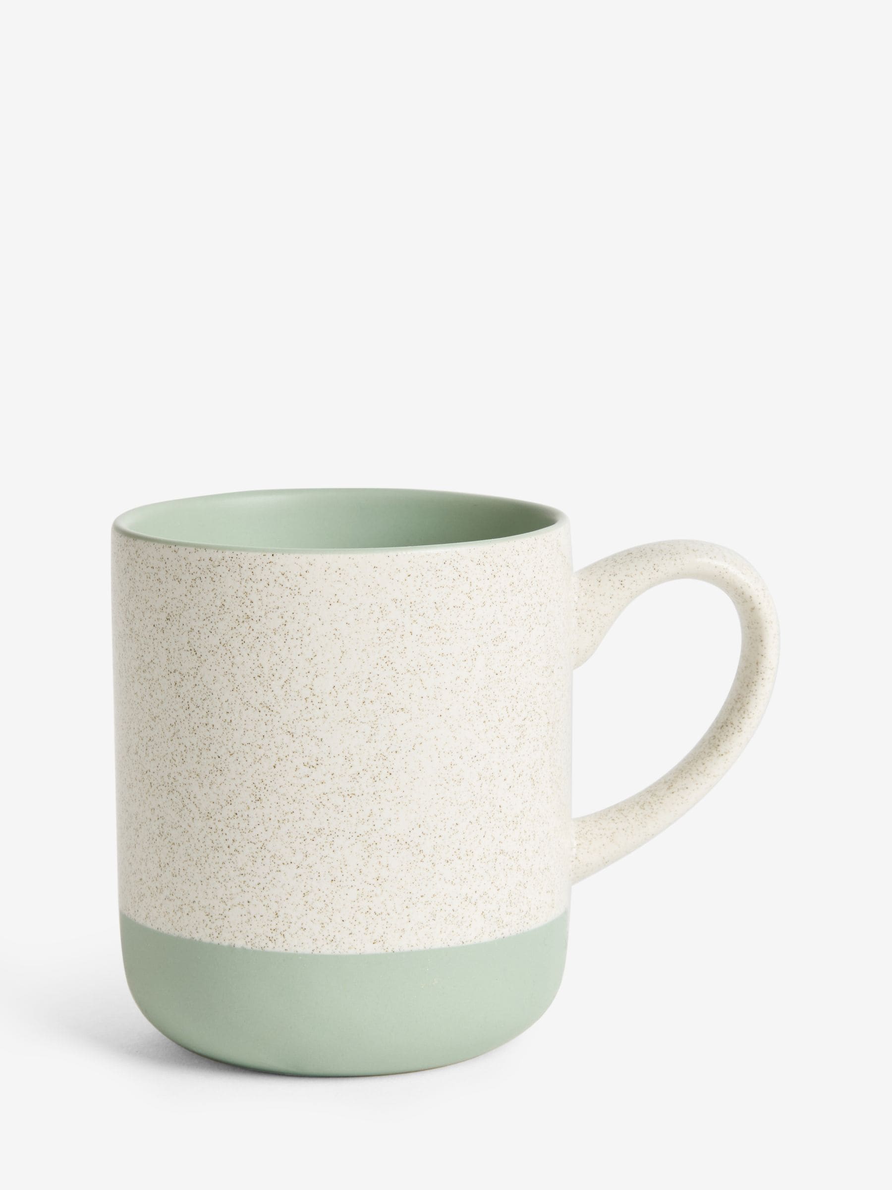 Otis sage green stoneware mugs set of four (British brand)