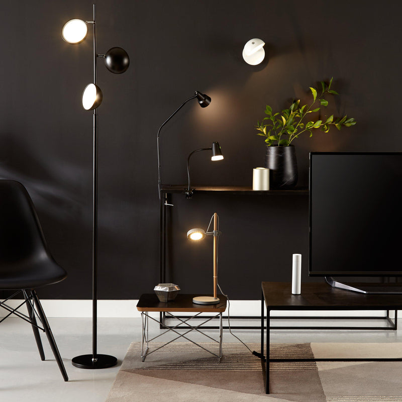 John Lewis gunmetal grey table uplighter (British brand)