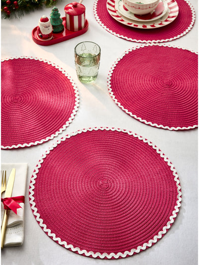 Red Wiggle Trim Placemats Set of 4