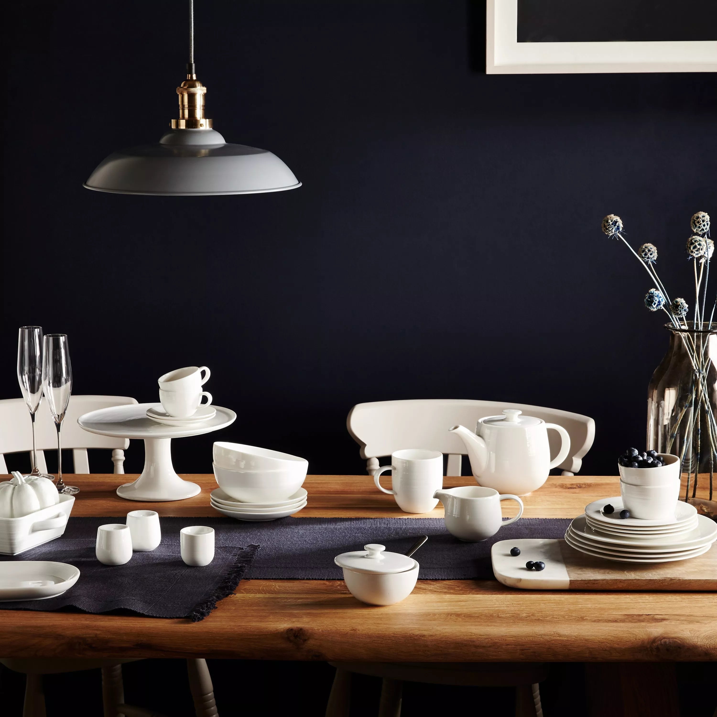 John Lewis fine china 3 tier cake stand in natural finish, UK version