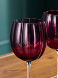 Set of 4 Burgundy Red Ottilie Wine Glasses