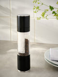 Black two in one salt and pepper grinder - British product