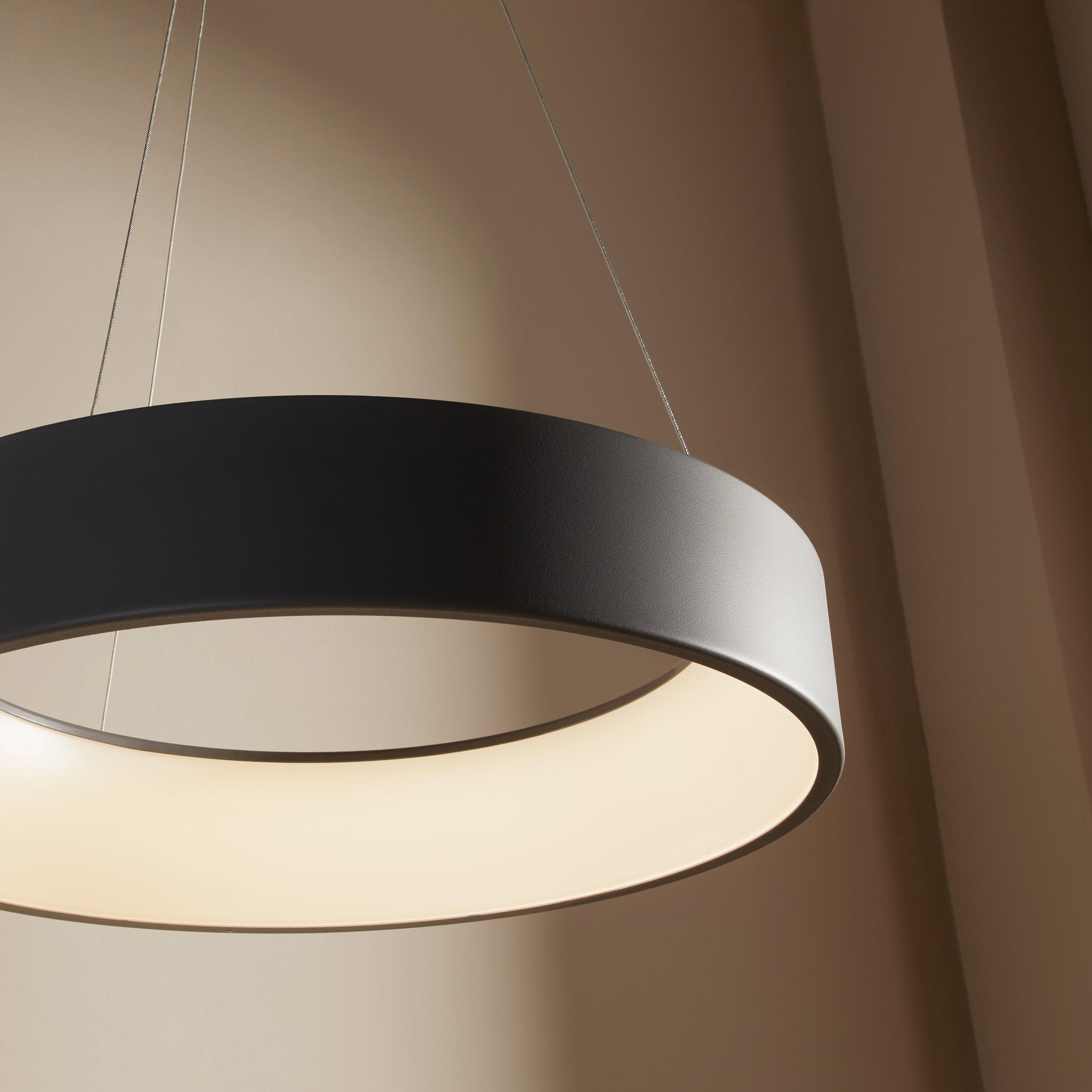 John Lewis Finn LED hoop ceiling light metallic (British brand)