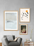 East End Prints Oak Beachy framed art print - British product