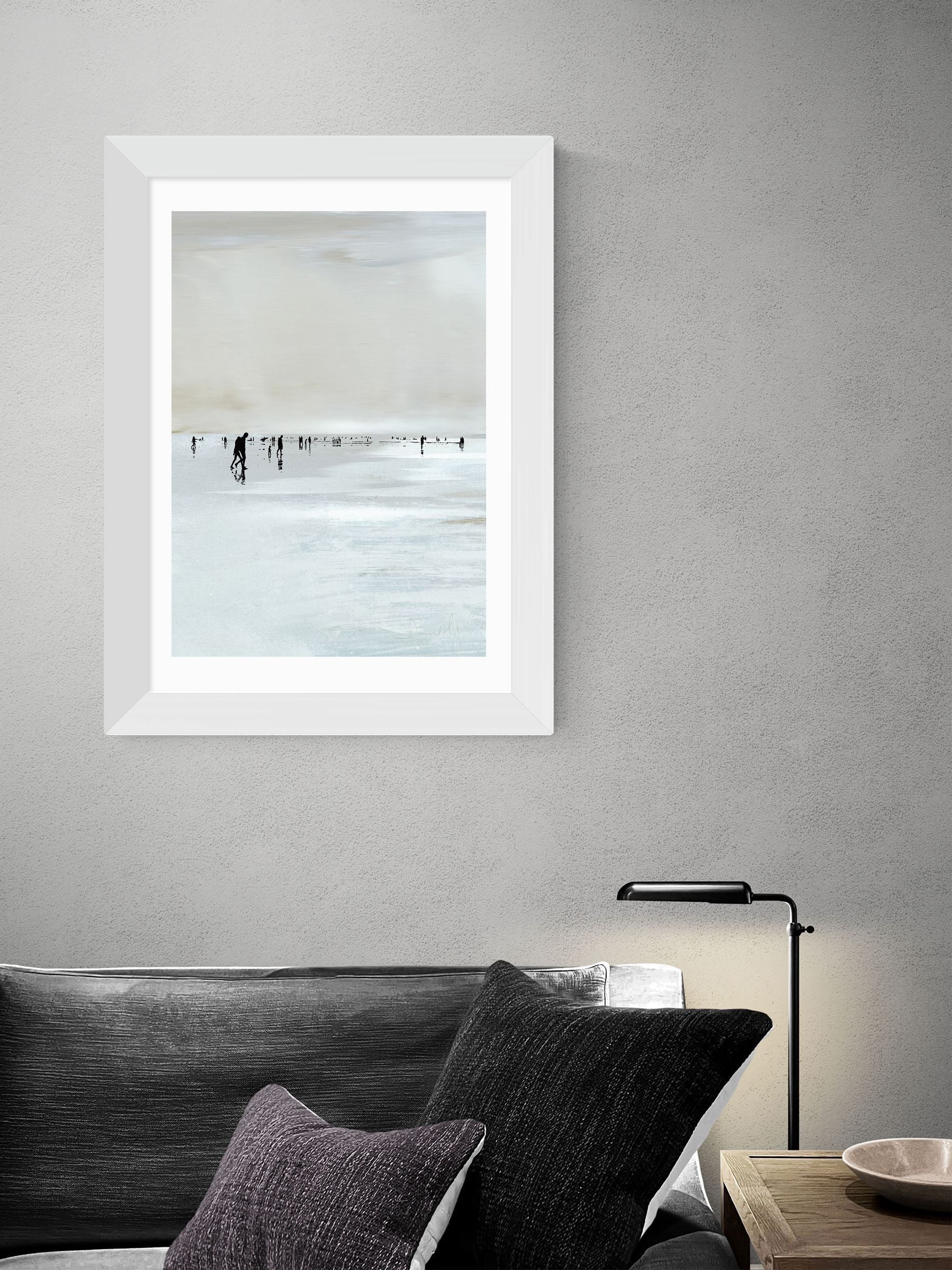East End Prints White Beachy by Dan Hobday
