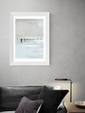 East End Prints White Beachy by Dan Hobday