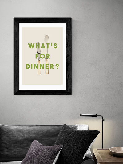 East End Prints Black What's For Dinner par The 13 Prints