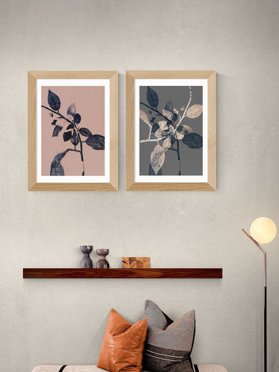 Next East End Prints Oak Branching Diptych by Herald Black- Buy online at McGrocer