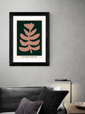 East End Prints Black Plantes d'Hiver Green framed art print - British product