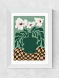 East End Prints White Bold Blossom framed art print - British product