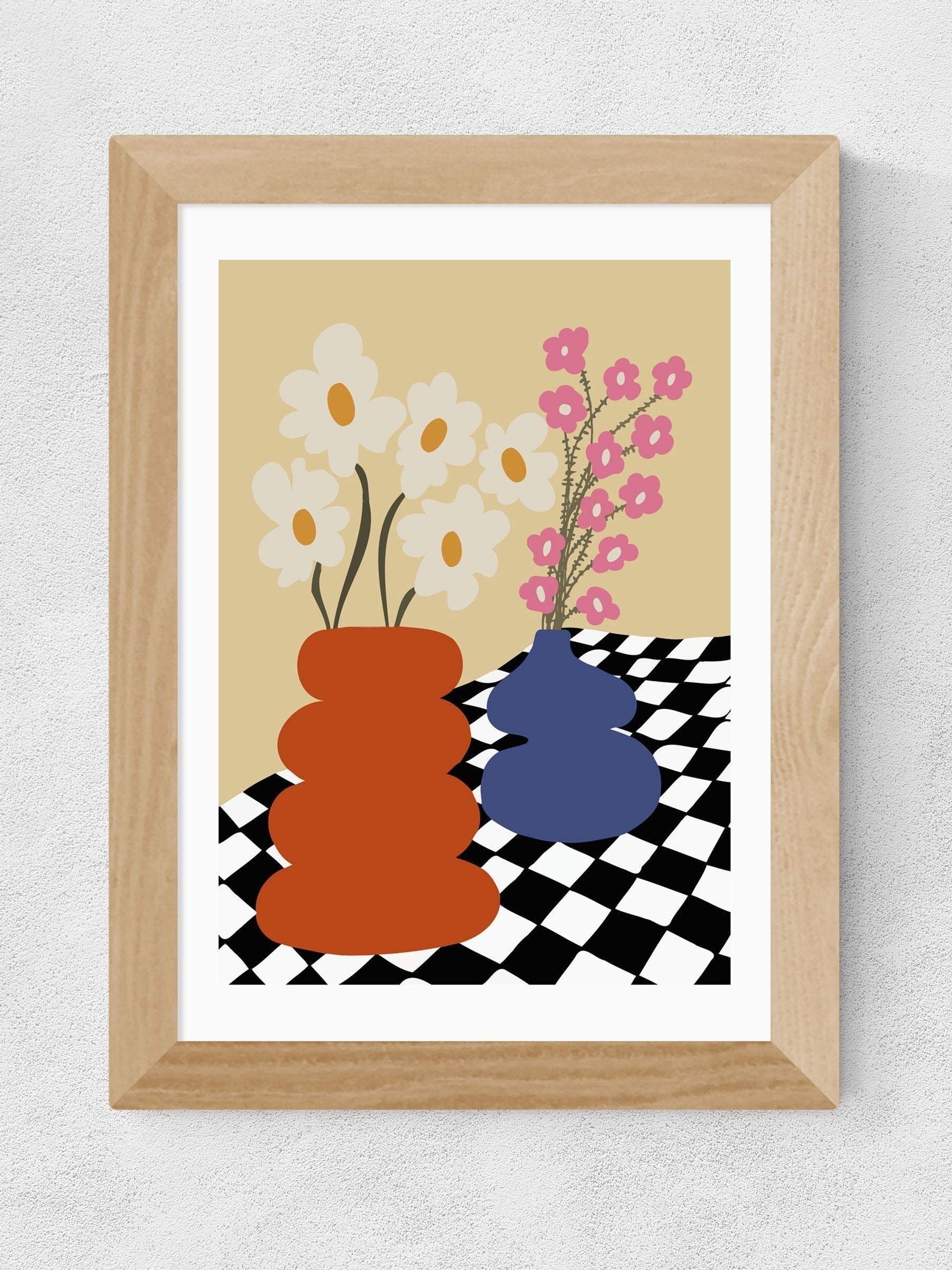 East End Prints Oak Two Blooming Pottery by Miho Art Studio
