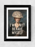 East End Prints typographic wall art - British product