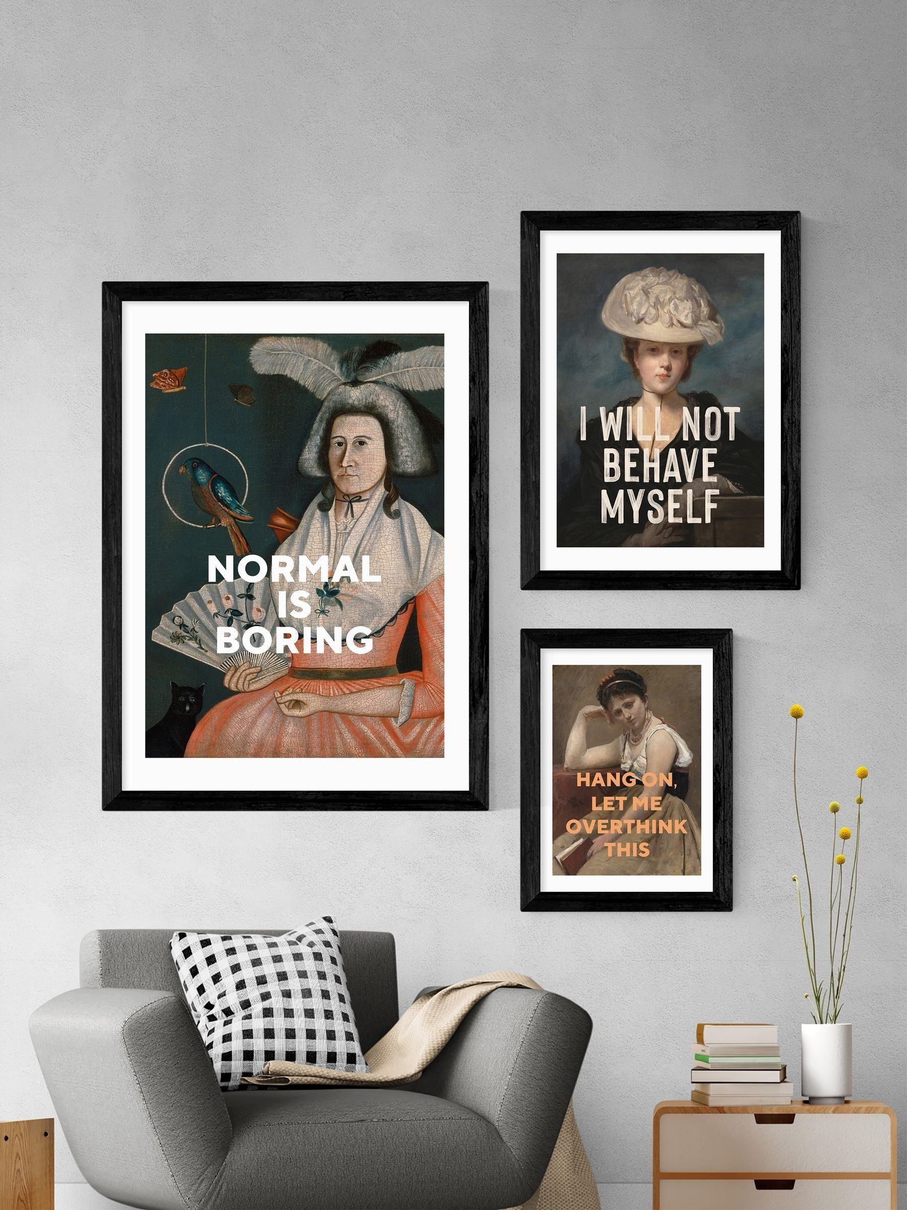 East End Prints typographic wall art - British product