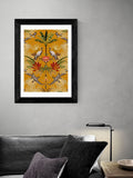 East End Prints Black Crocodilia Sunset by Becca Who