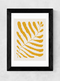 East End Prints plant print black and yellow - British product