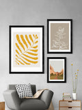 East End Prints plant print black and yellow - British product