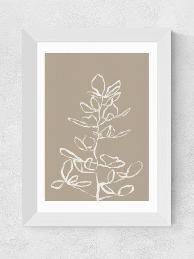 East End Prints Hvit Elegant Gren av Alisa Galitsyna