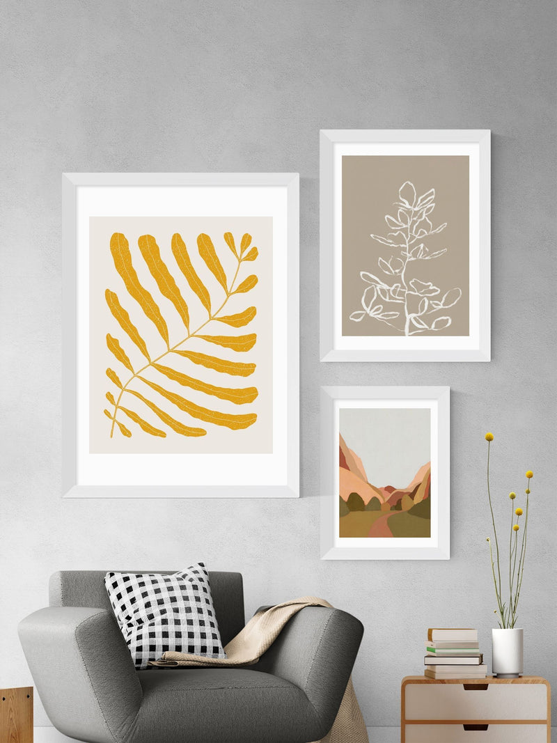 East End Prints White Elegant Branch by Alisa Galitsyna