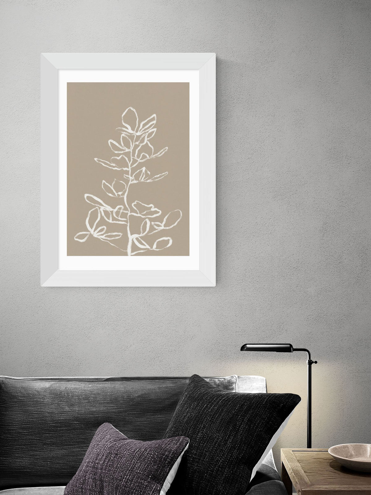 East End Prints White Elegant Branch by Alisa Galitsyna