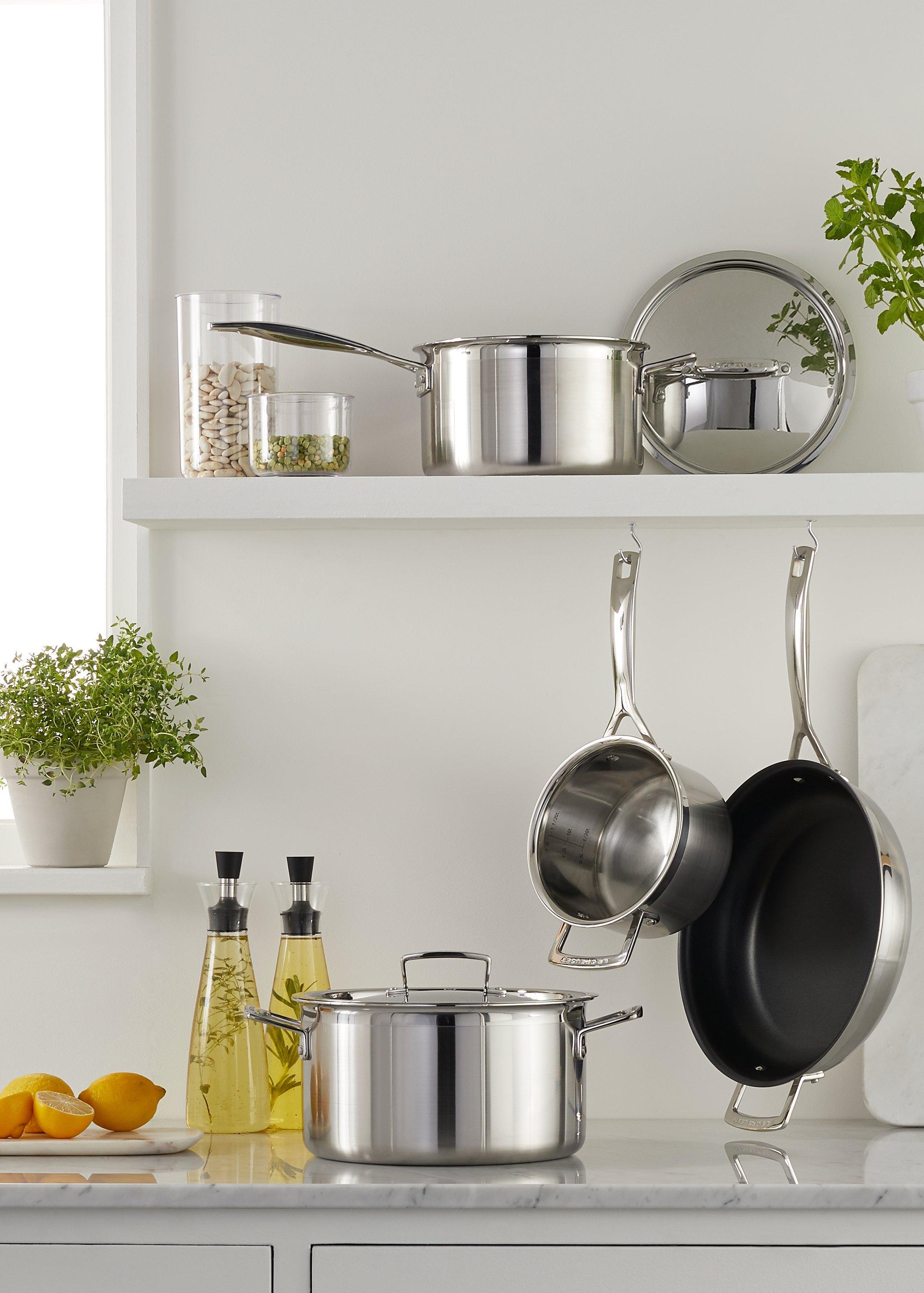 Le Creuset stainless steel multi-steamer with glass lid, 22cm, UK version