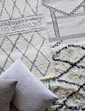 John Lewis rug cream Berber style hand knotted wool large, imported from the UK
