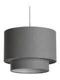 Searchlight grey gothic drum lampshade 30cm, UK version