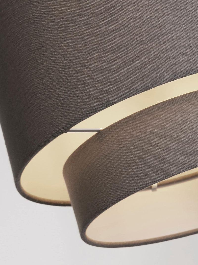 Searchlight grey gothic drum lampshade 30cm, UK version