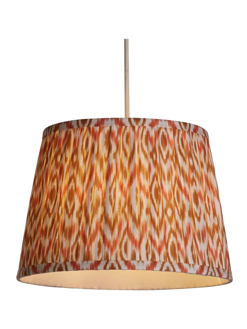 Searchlight orange Navajo ceiling light shade, UK version