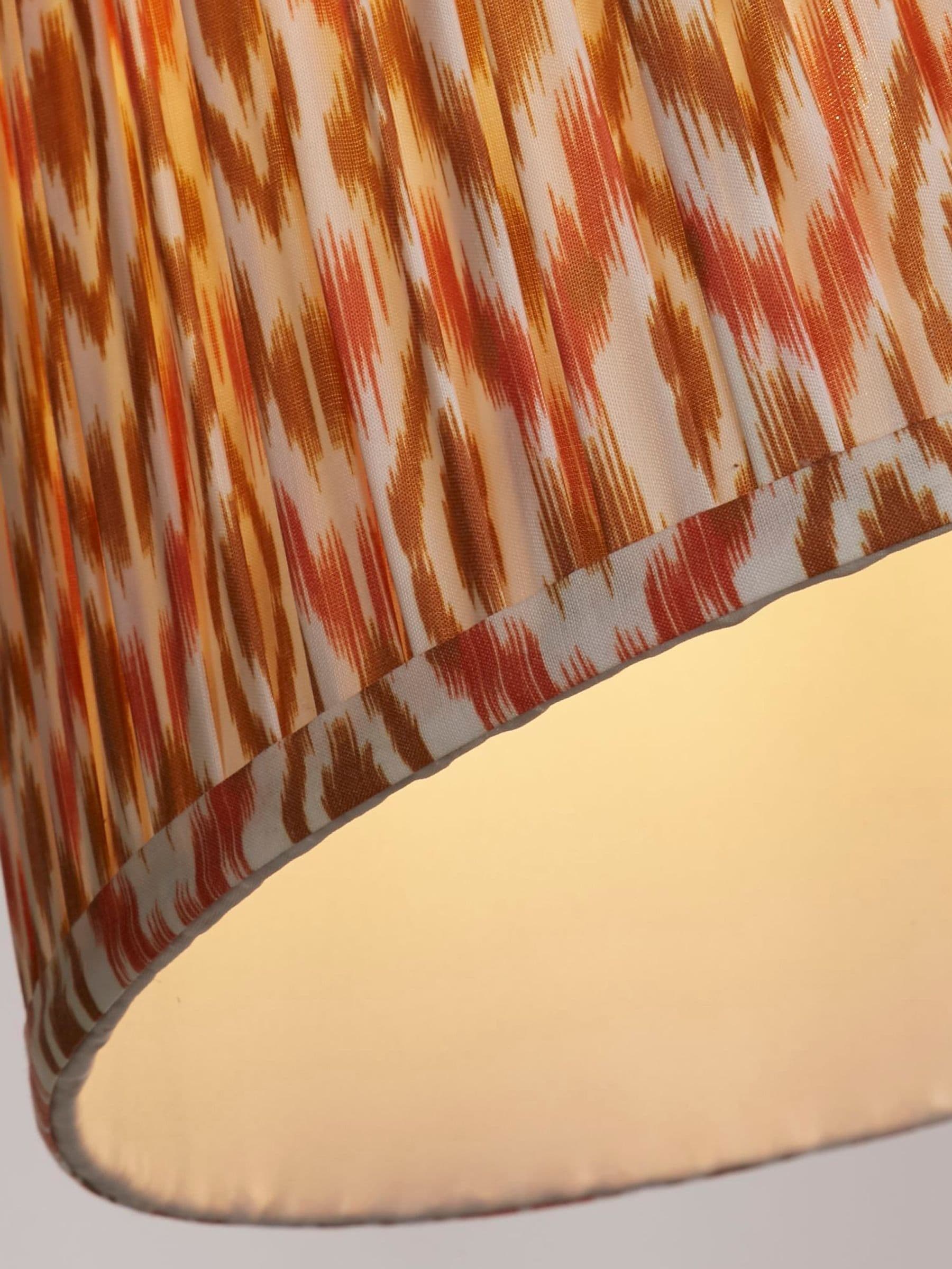 Searchlight orange Navajo ceiling light shade, UK version