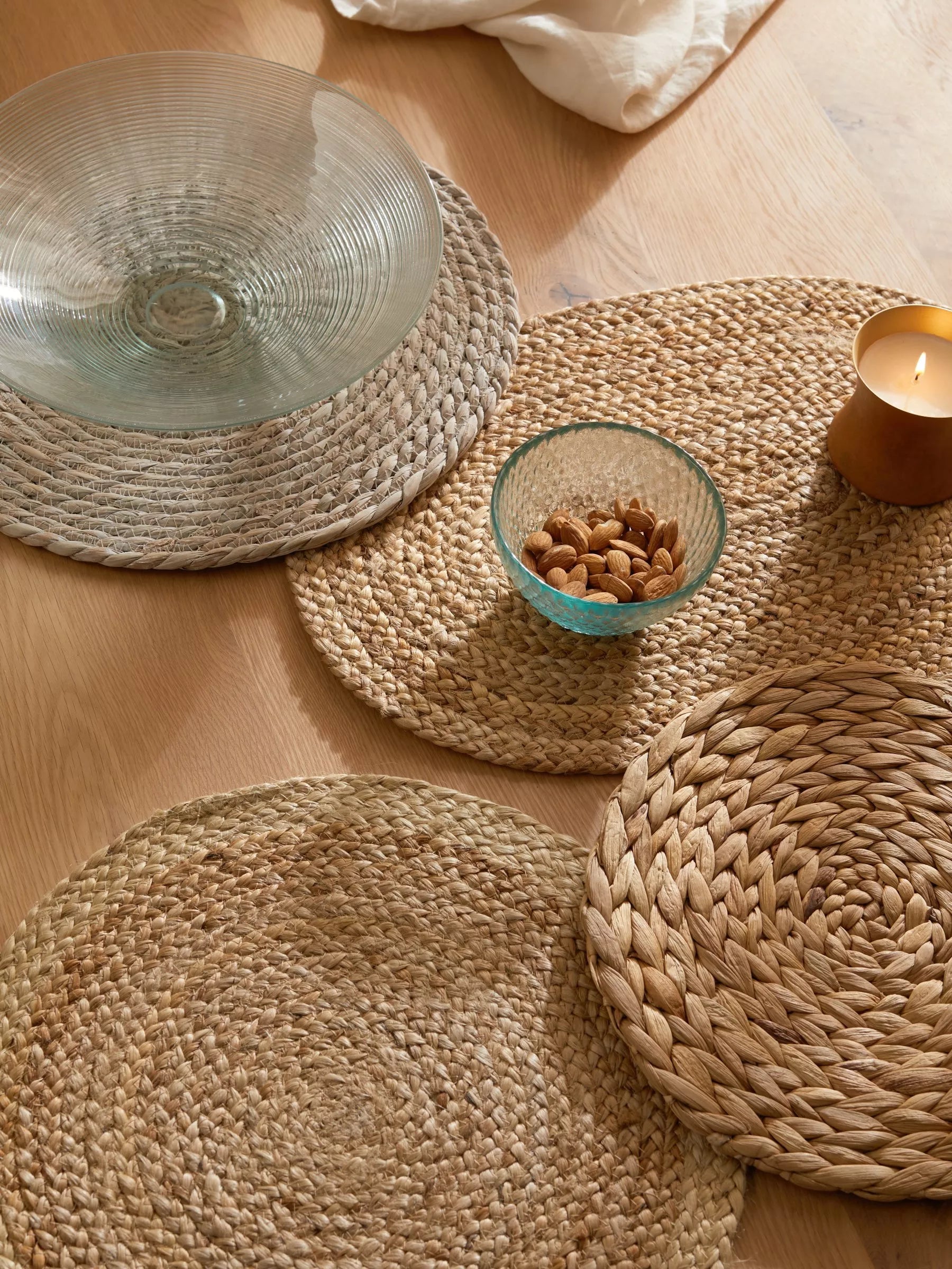John Lewis jute oval placemats set of 2 natural, UK version